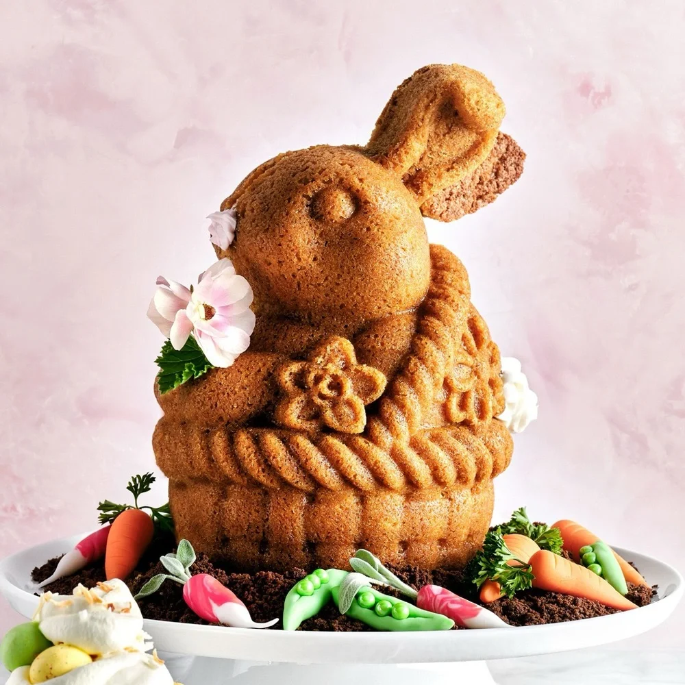 Williams Sonoma Nordic Ware Nonstick Cast Aluminum Easter Bunny Pan